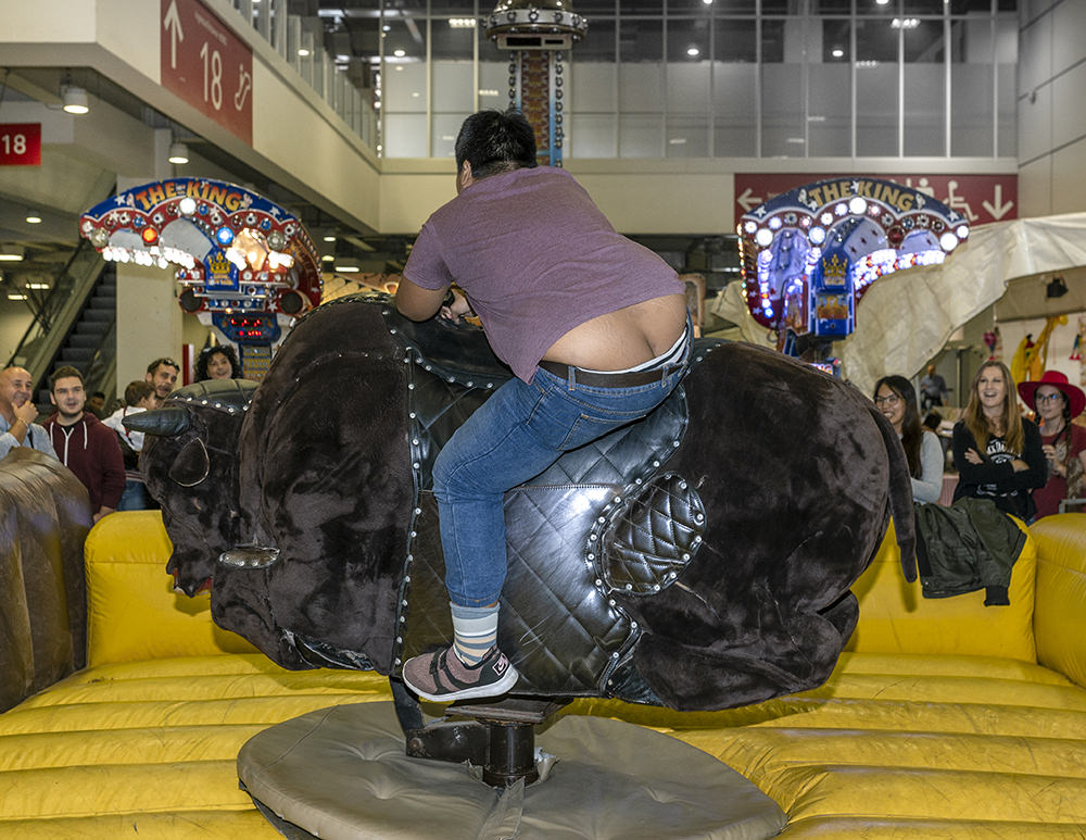 toro meccanico a fiera del country